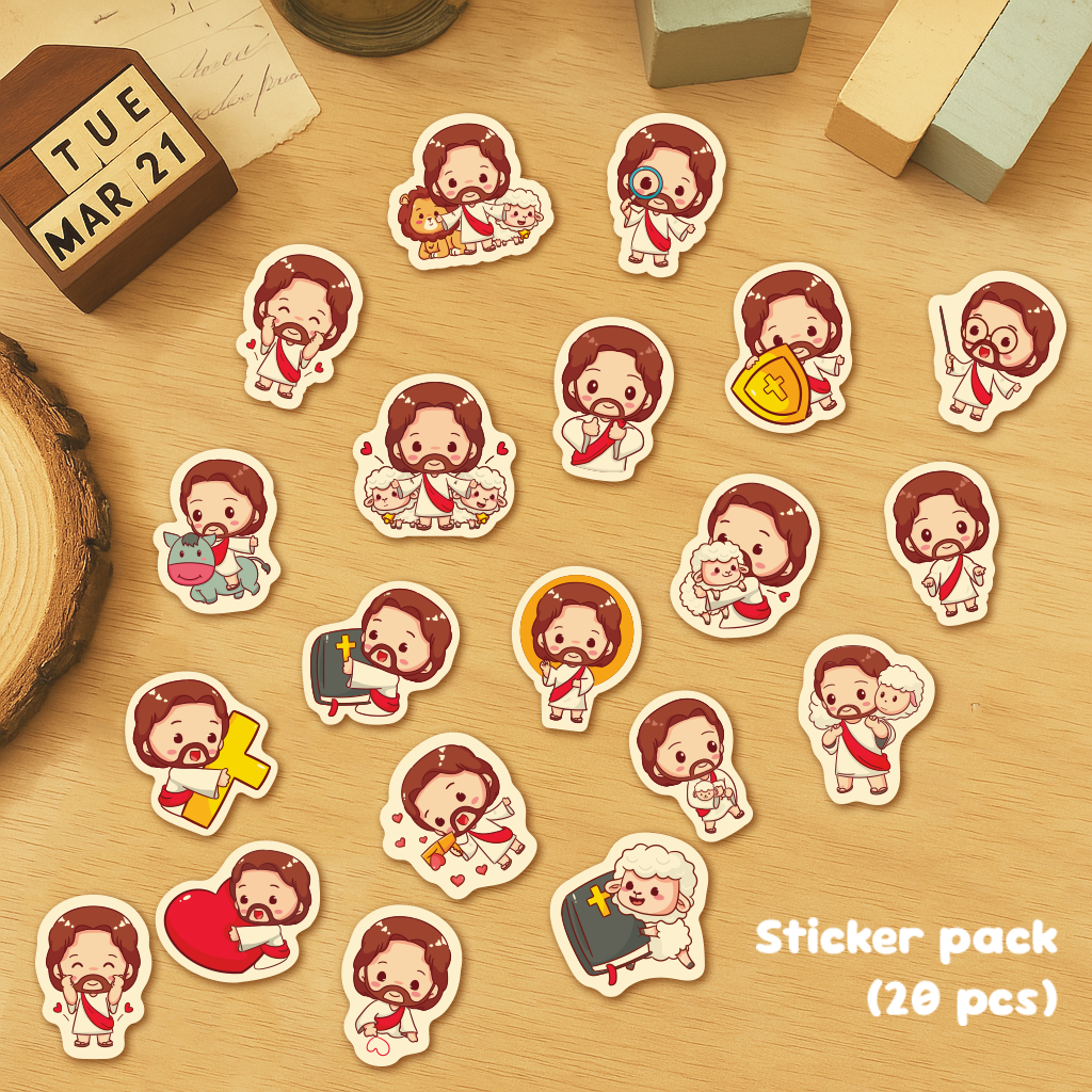 

Sticker Pack Kristen Yesus Spesial Paskah, Natal sekolah minggu | Jesus sticker pack