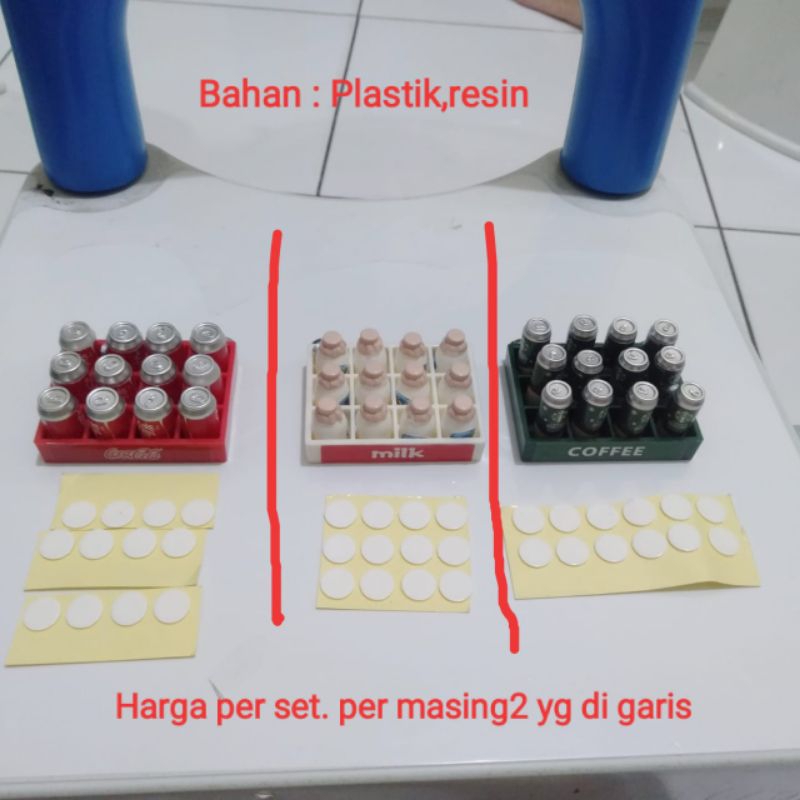 Miniatur Krat Minuma Coca Cola Starbuck Coffee Miniatur Krat Botol Susu