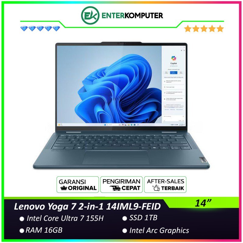 Lenovo Yoga 7 2-in-1 14IML9-FEID - Core Ultra 7 155H RAM 16GB