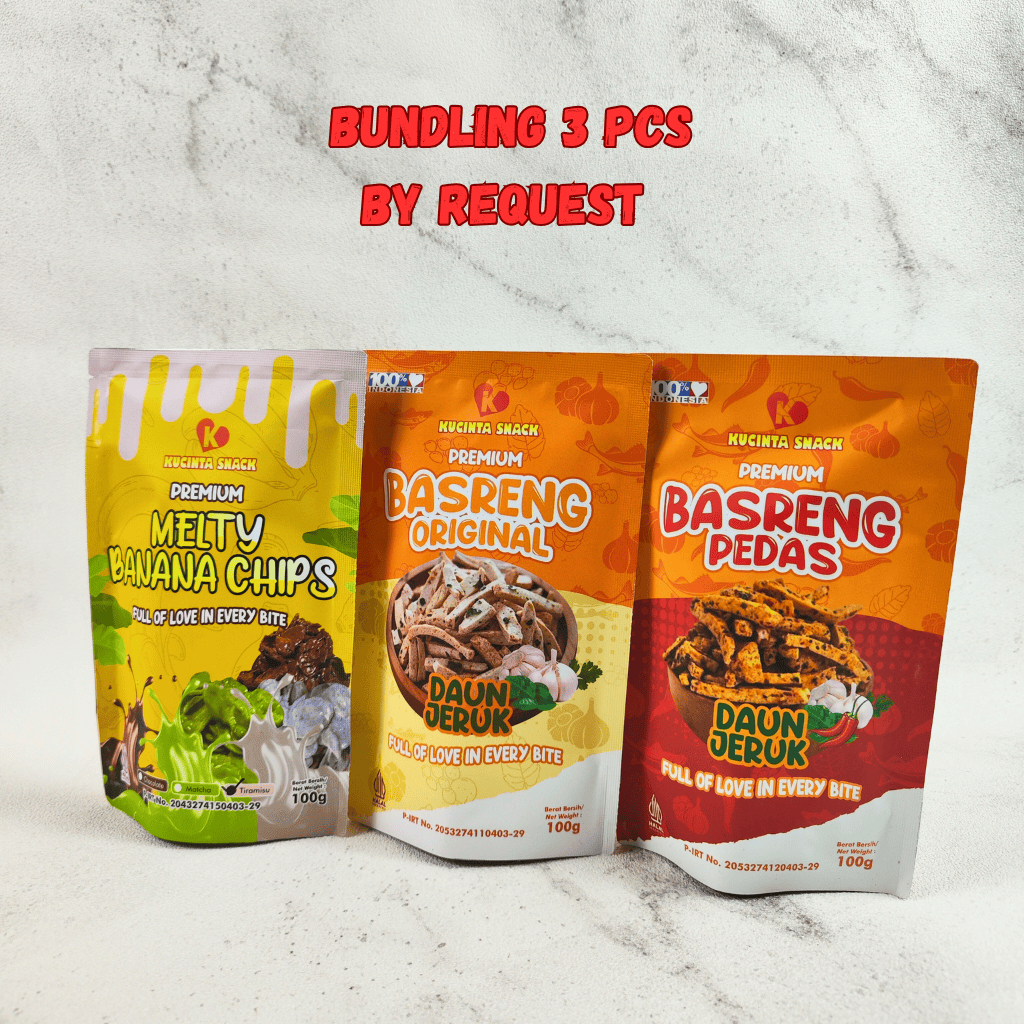 

Aneka Snack PREMIUM Basreng Pedas Asin Daun Jeruk Keripik Pisang Lumer Banana Chip By Kucinta Snack