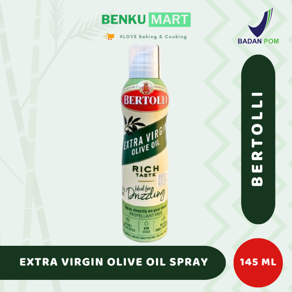 

Bertolli Olive Oil Extra Virgin Spray (145 ml) | Minyak Zaitun
