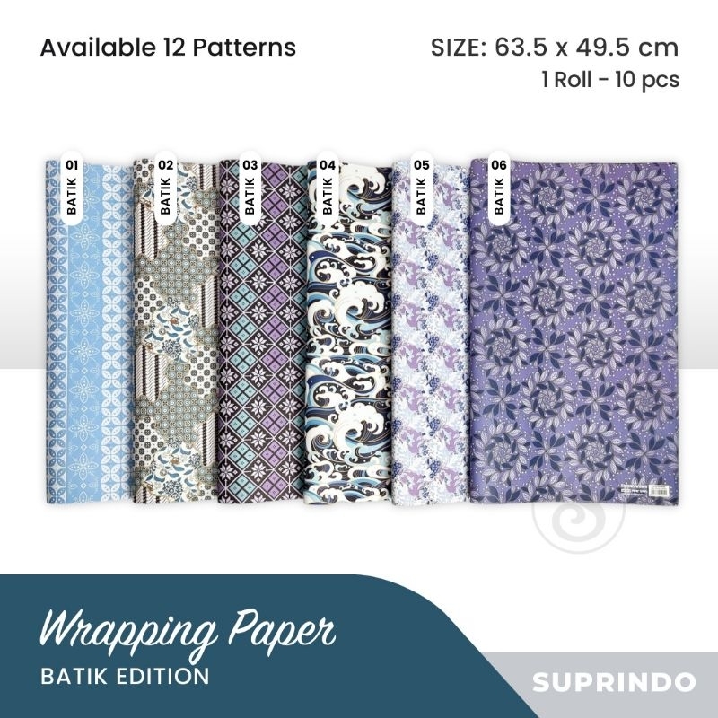 

VINDO KERTAS KADO BATIK 1 ROLL (10 LEMBAR)