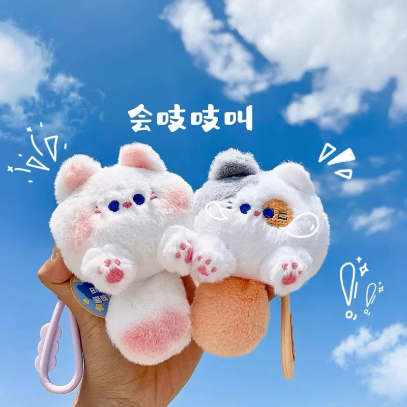 Gantungan Boneka Kucing / Gantungan Tas Bag Charm Plush / Gantungan Kunci Kucing / Hadiah Ulang Tahu