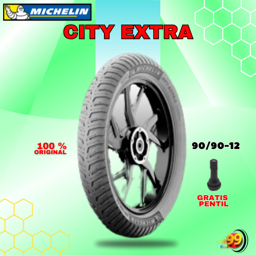 Ban Motor MICHELIN CITY EXTRA 90/90 Ring 12 Tubeless