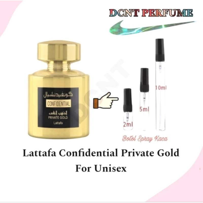 DCNT Lattafa Confidential Private Gold For Unisex