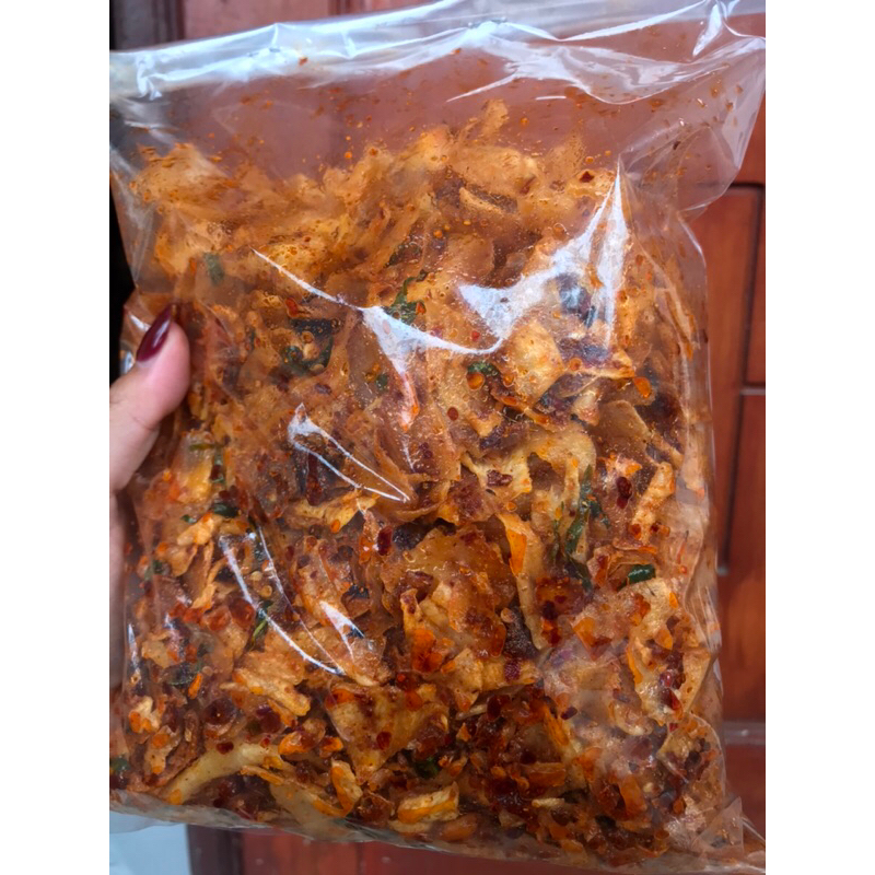 

keripik singkong pedas daun jeruk