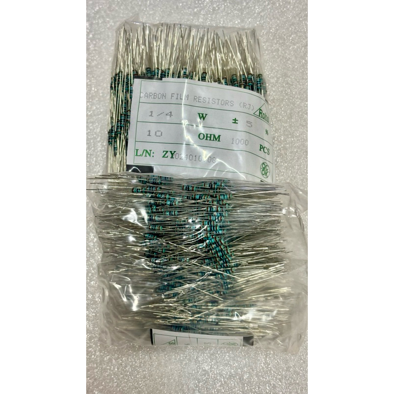 Resistor 10 ohm 1/4 watt / resistor 10 Ohm