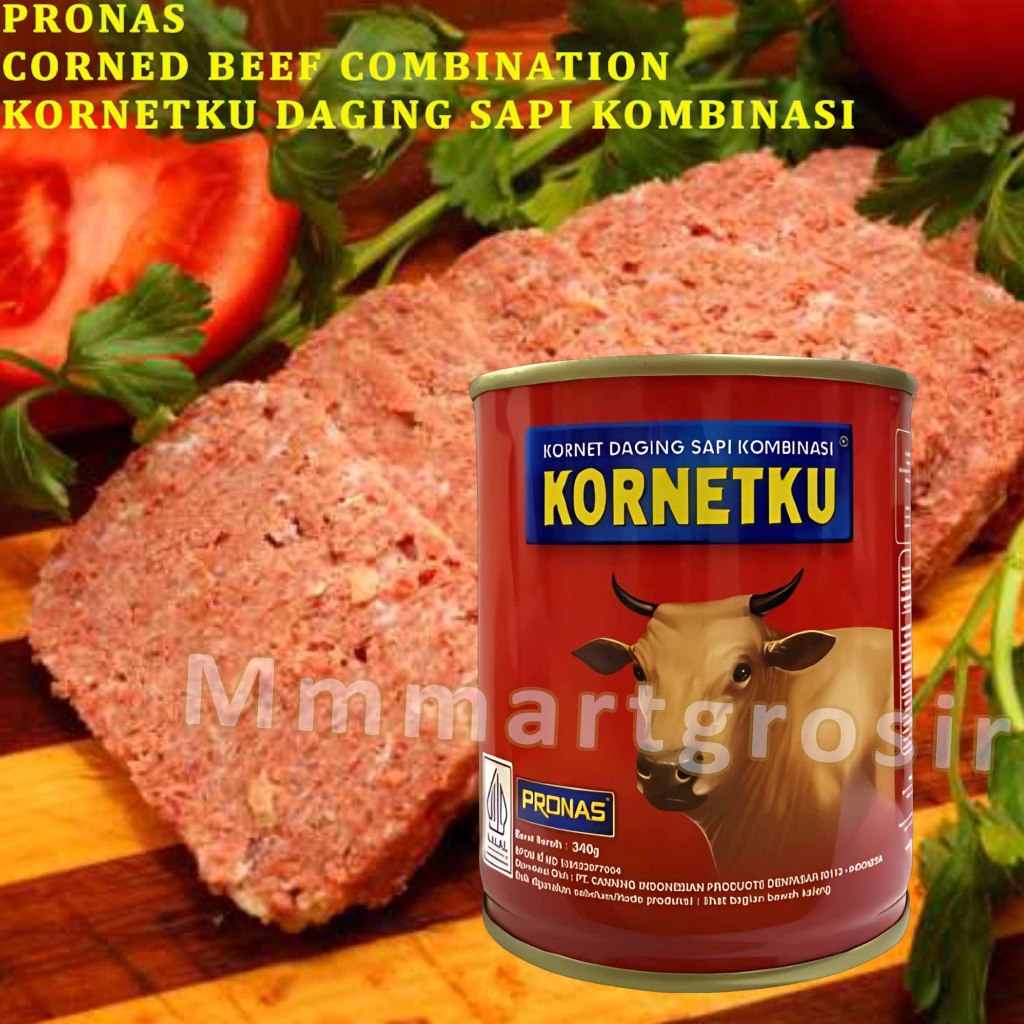

Pronas / Kornetku Daging Sapi / Corned Beef Combination / 340gr
