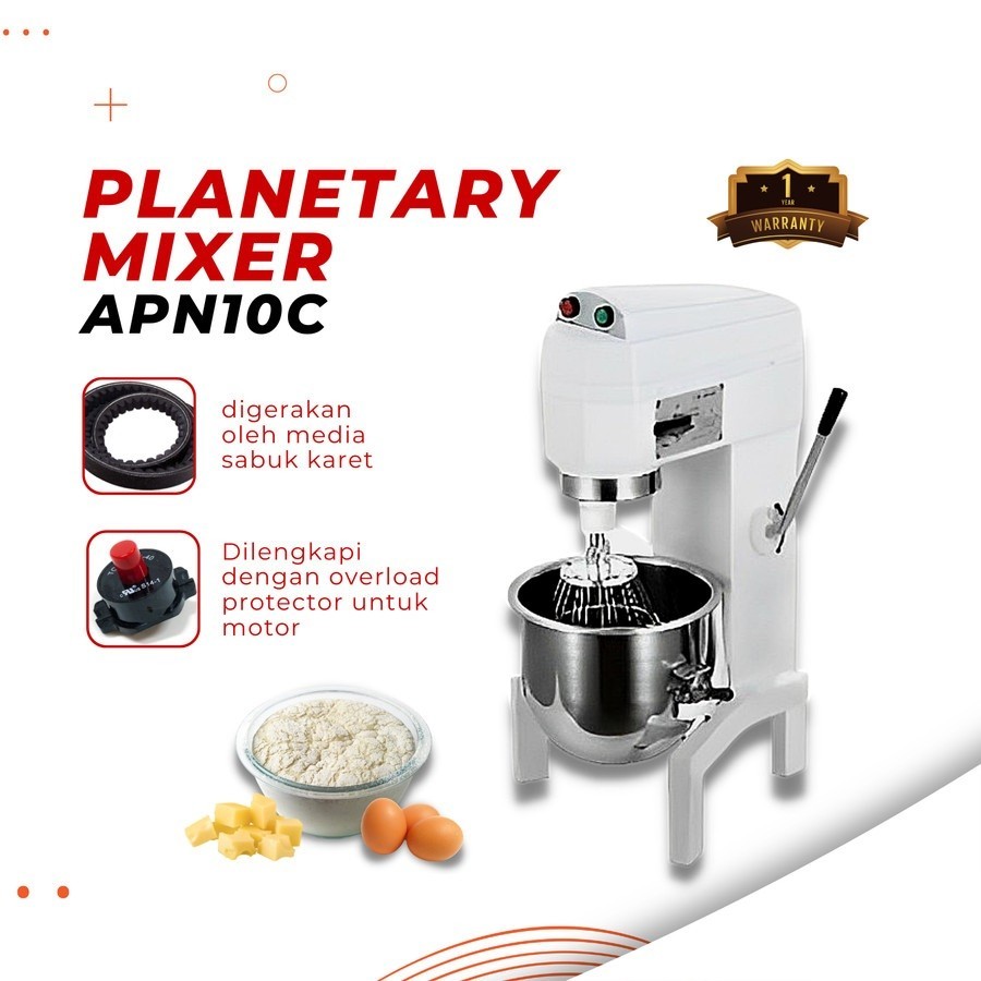 GETRA PLANETARY MIXER 10 L APN10C / APN-10C / MIXER 10 LITER / APN 10C