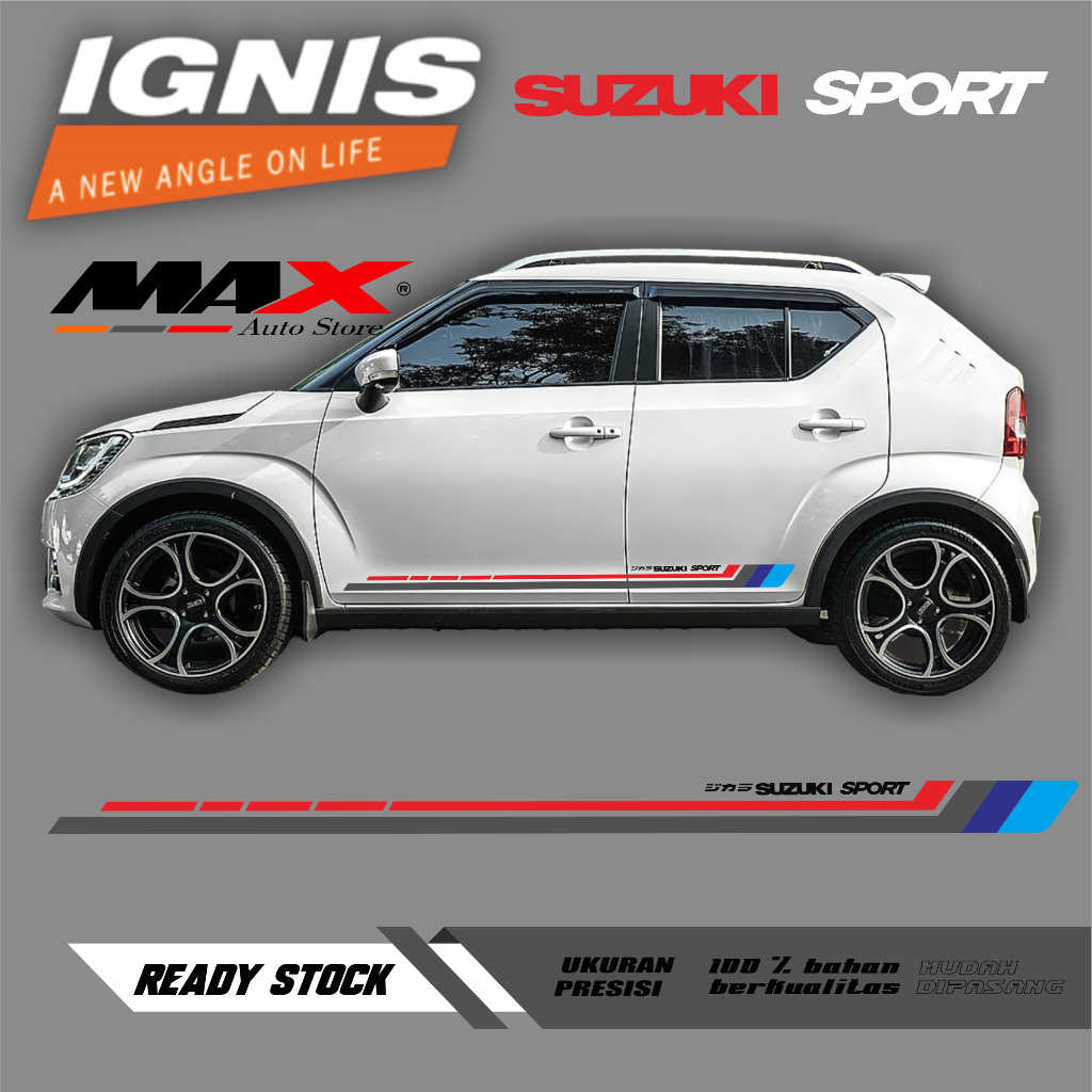 sticker suzuki ignis striping suzuki ignis