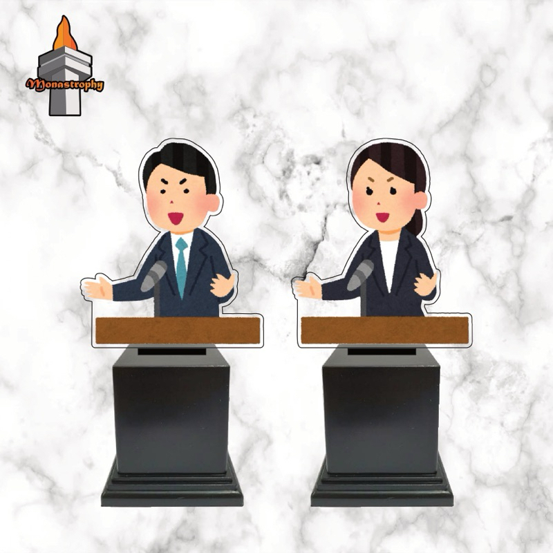 Piala Lomba Pidato Akrilik Custom Piala Lomba Debat