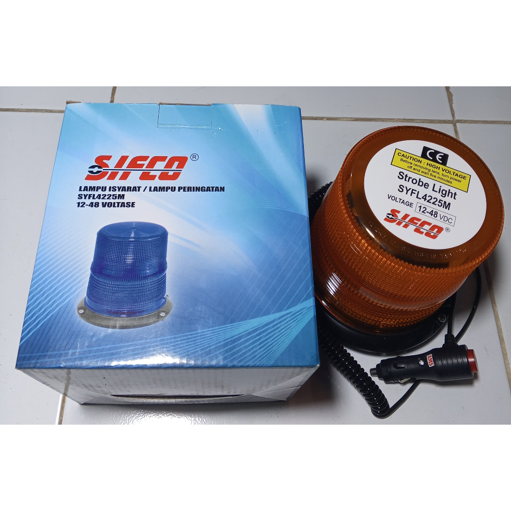 LAMPU ROTARY SIFCO SYFL4225M KUNING (12V-48V)
