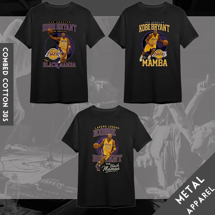 Kaos Kobe Bryant Vintage Oil Paint art Lakers / Baju Los Angeles Lakers The Black Mamba LA Lakers / 