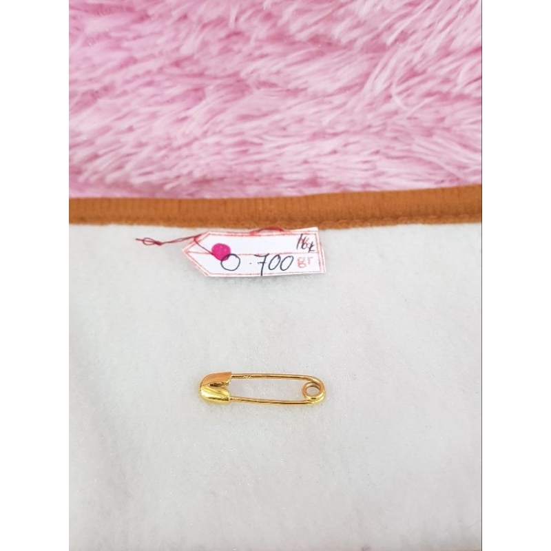 PNT27DLM Peniti emas kuning asli berat 0.700 kadar 16k 70%