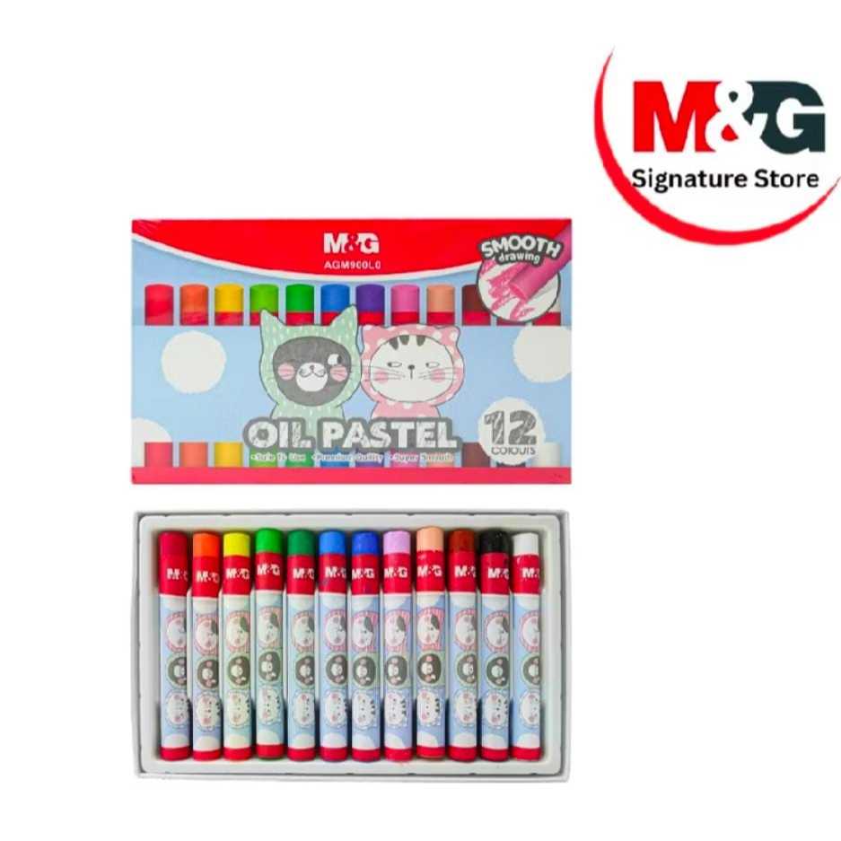 

M&G OIL PASTEL AMG900L0 12 COLOURS SMOOTH DRAWING