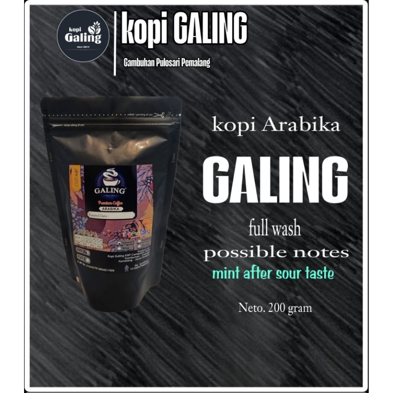 

KOPI BUBUK ARABIKA GALING 100% KOPI ASLI 200 GRAM