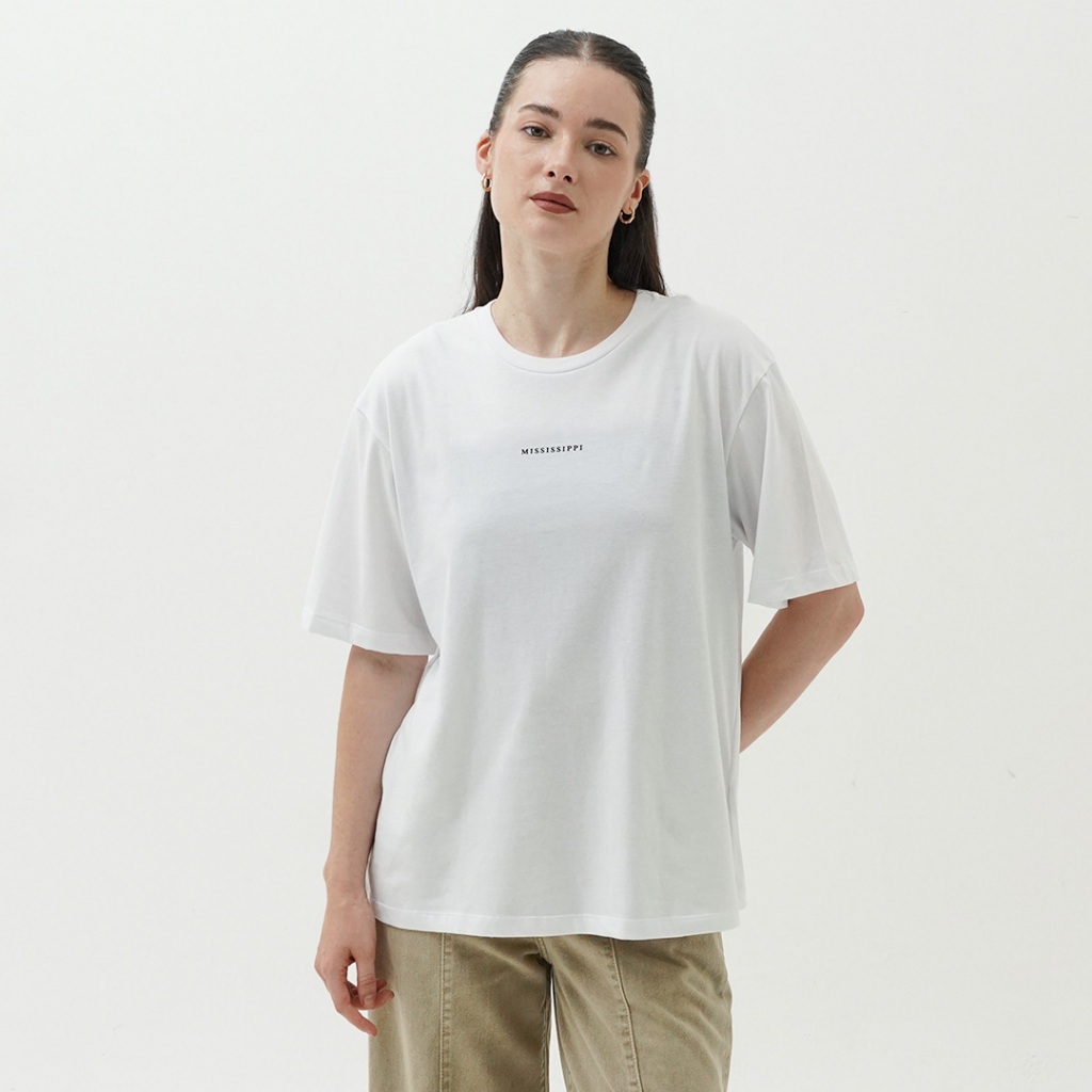 Mississippi Slogan Tshirt Kaos Wanita LIN000639M Putih