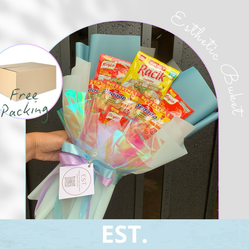 

Esthetic || Custom 3-5 warna Buket bumbu Buket ultah Buket Bumbu custom Buket Cutom Buket untuk ibu