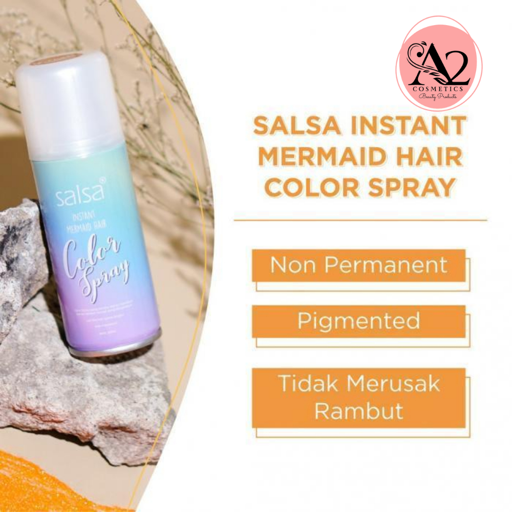SALSA Instant Mermaid Hair Color Spray // Semir Cat Rambut Semprot - Non Permanent Brown