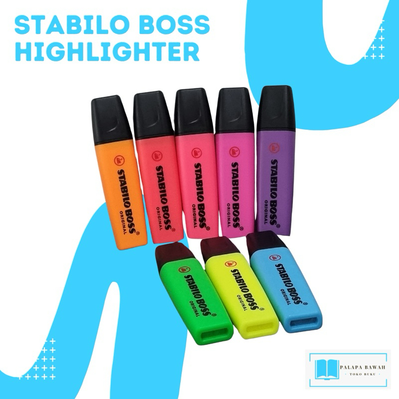 

STABILO BOSS HIGHLIGHTER WARNA ORIGINAL WARNA PASTEL