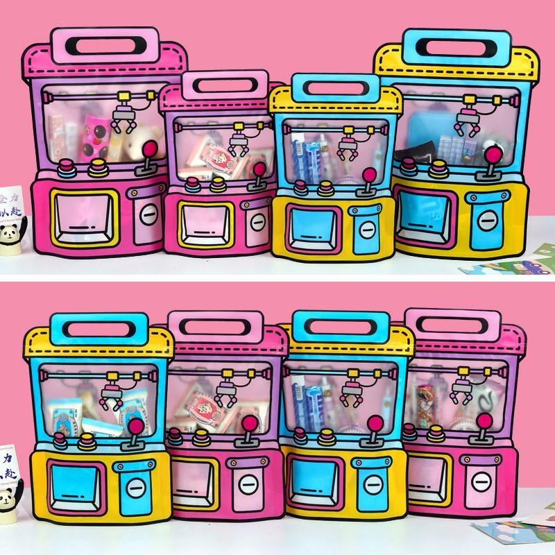 

Plastik Goodie Bag Ulang Tahun Anak Bahan Plastik Ziplock Model Claw Machine souvenir Size 22x30cm +8cm / Plastik Goodie Bag Ziplock