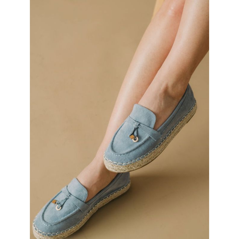 [NEW] Espadrilles Flatshoes Suede Import Sepatu Santai Wanita Kerja