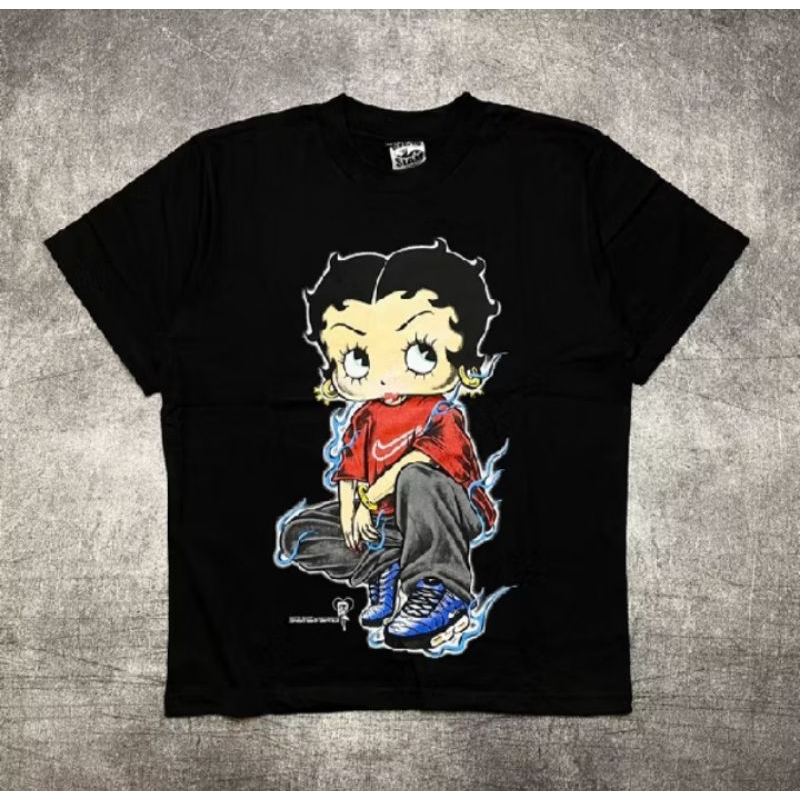 T-shirt GHETTO SLAM-BETY BOOP heavy cotton 24s