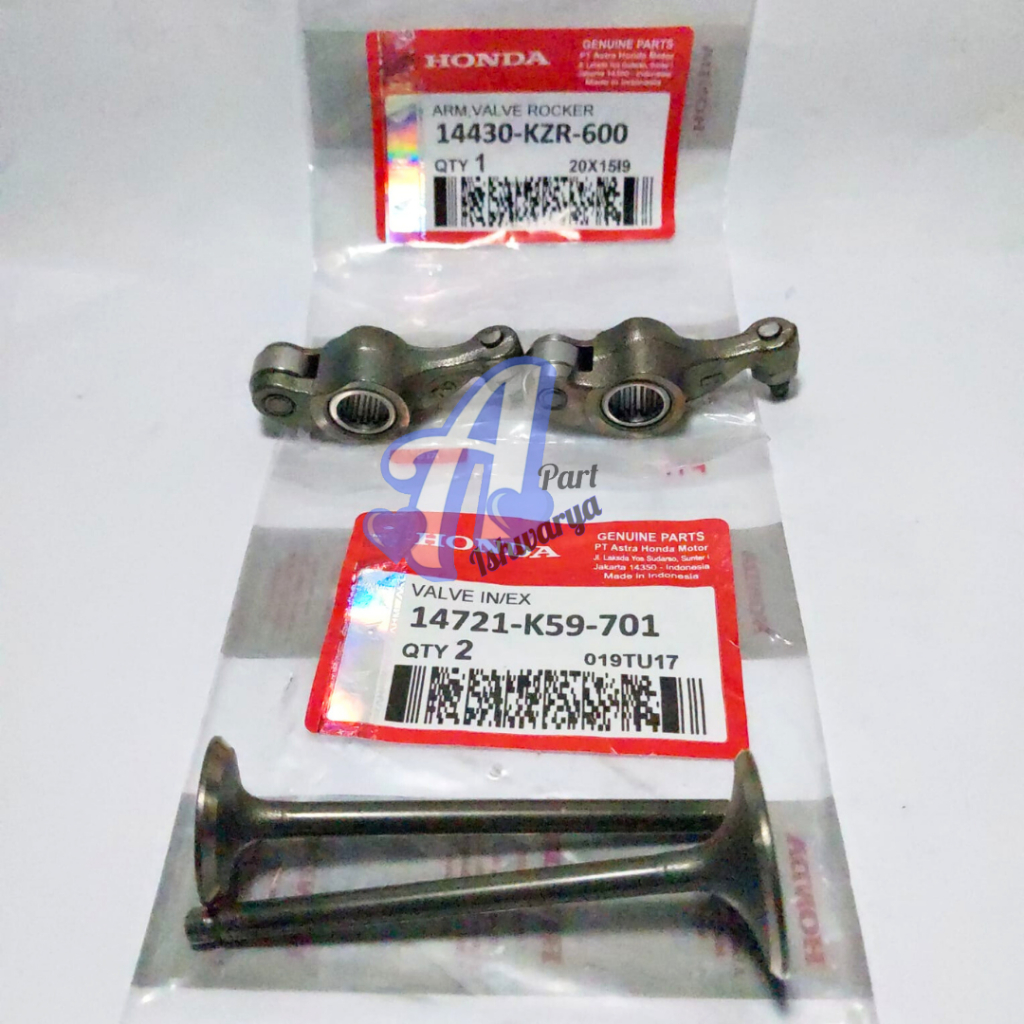 PAYUNG KLEP K59 IN EX VARIO 150 + PE LATUK PLATUK KLEP ROCKER ARM VALVE VARIO 150 ALL NEW K59 HONDA