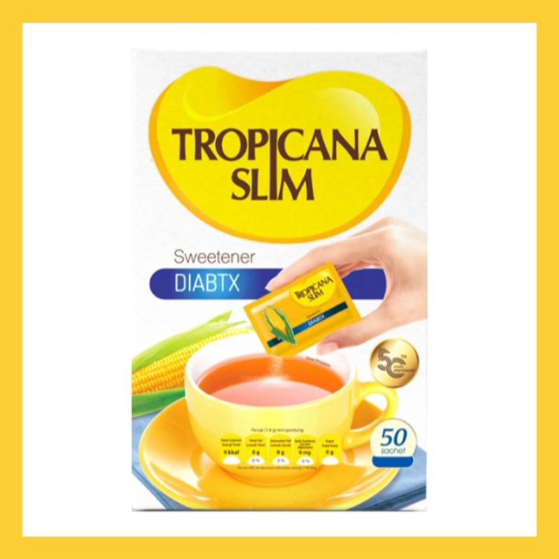 

Tropicana Slim Pemanis Nol Kalori Diabtx 50 x 2 g