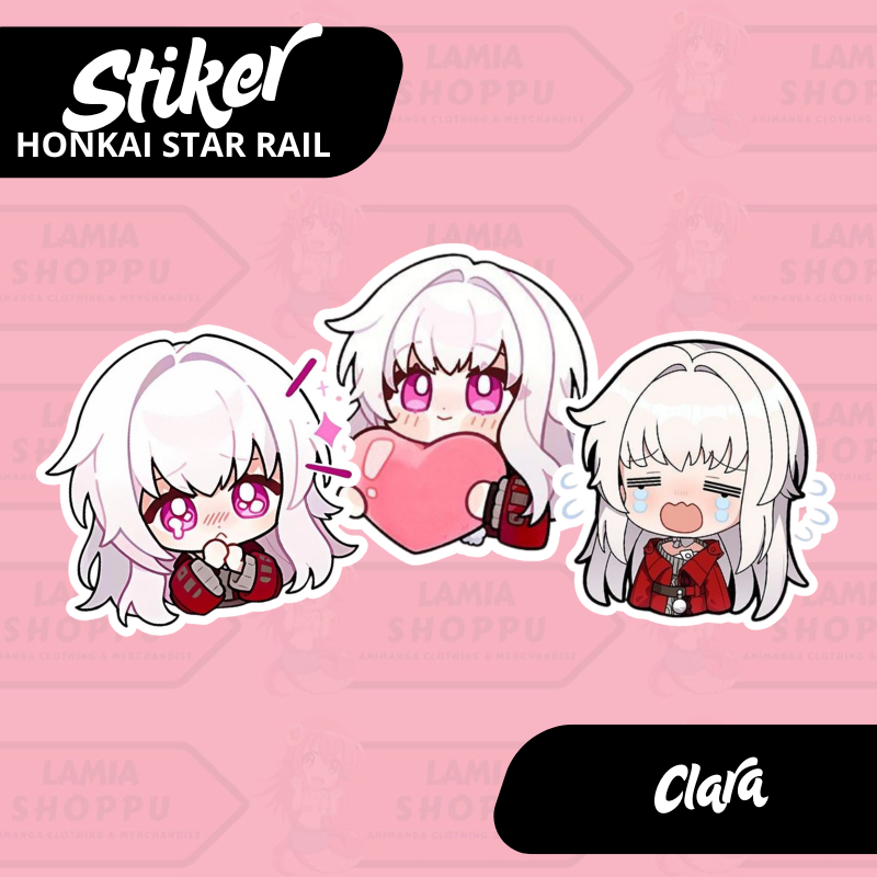 

Stiker Honkai Star Rail Clara | Sticker Clara HSR | Merch Anigame Honkai Star Rail Vinyl Anti Air