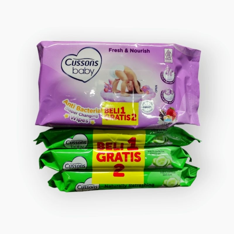 CUSSONS TISSUE BASAH | TISU BASAH | WET TISSUE | CUSSONS BABY ISI 45