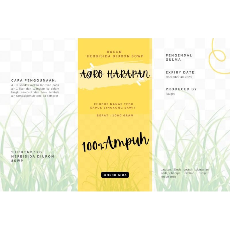 Herbisida Racun Rumput Diuron 80wp