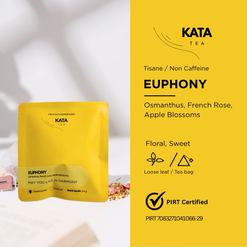 

KATA Tea - Osmanthus, French Rose, Apple Blossoms - artisan tea | tea blend | tea sachet | Euphony | teabag
