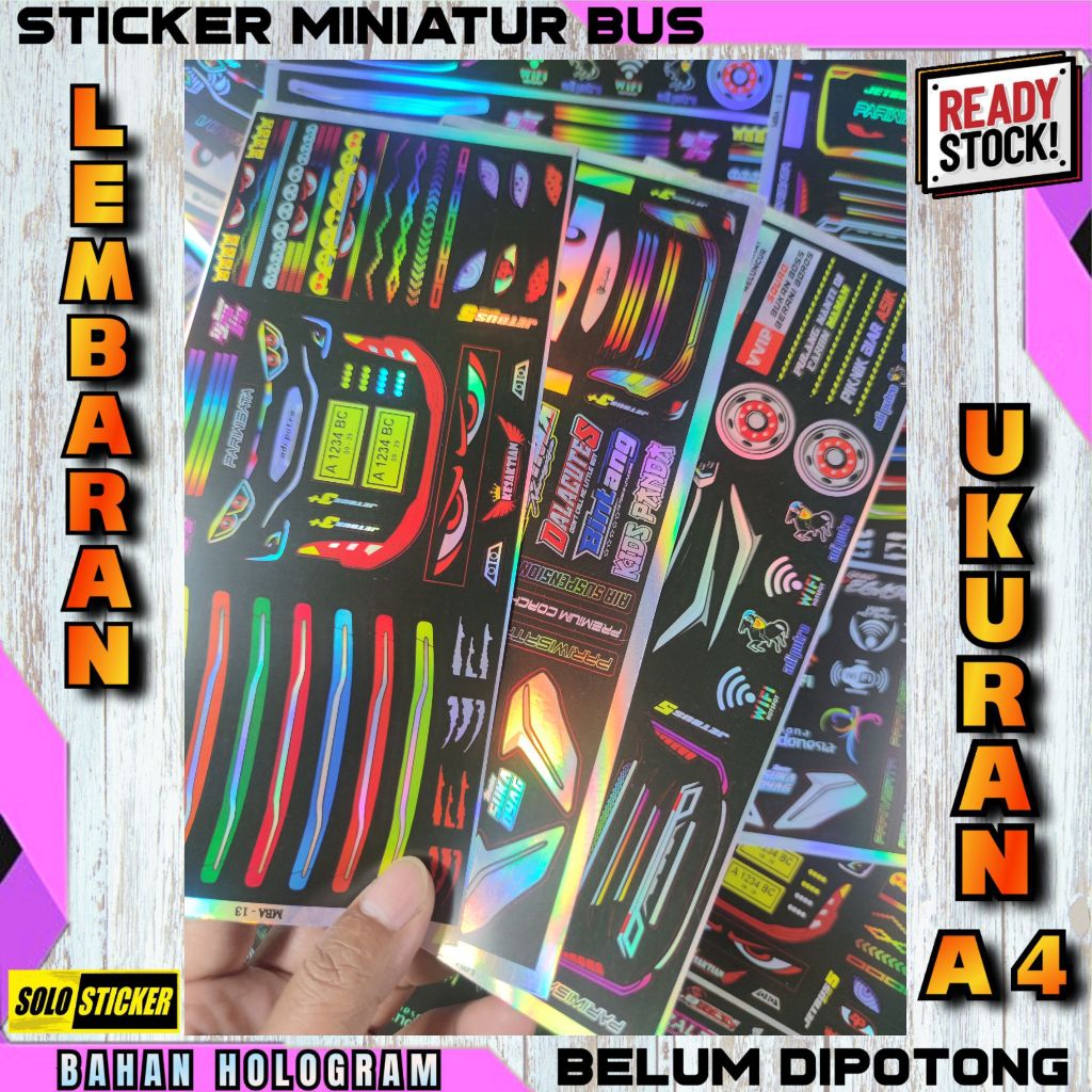 

Stiker Headlamp Lampu Miniatur Bus