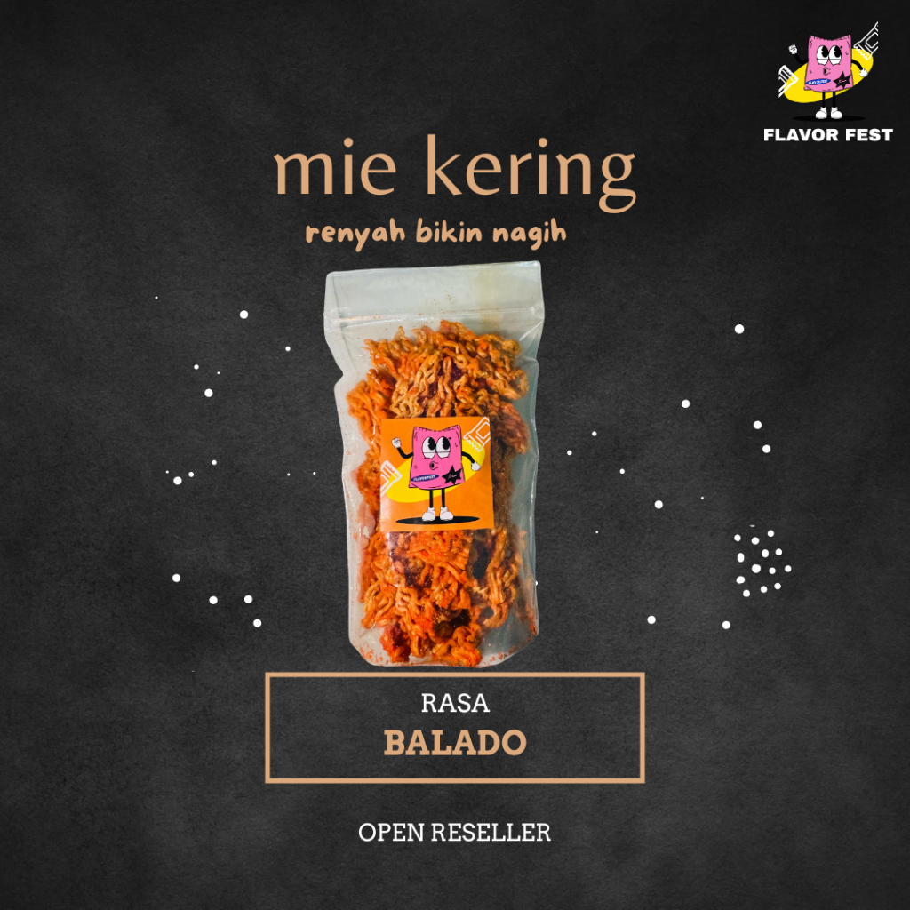 

(COD) Termurah Mie Kering Kremes Rasa Balado Bikin Nagih