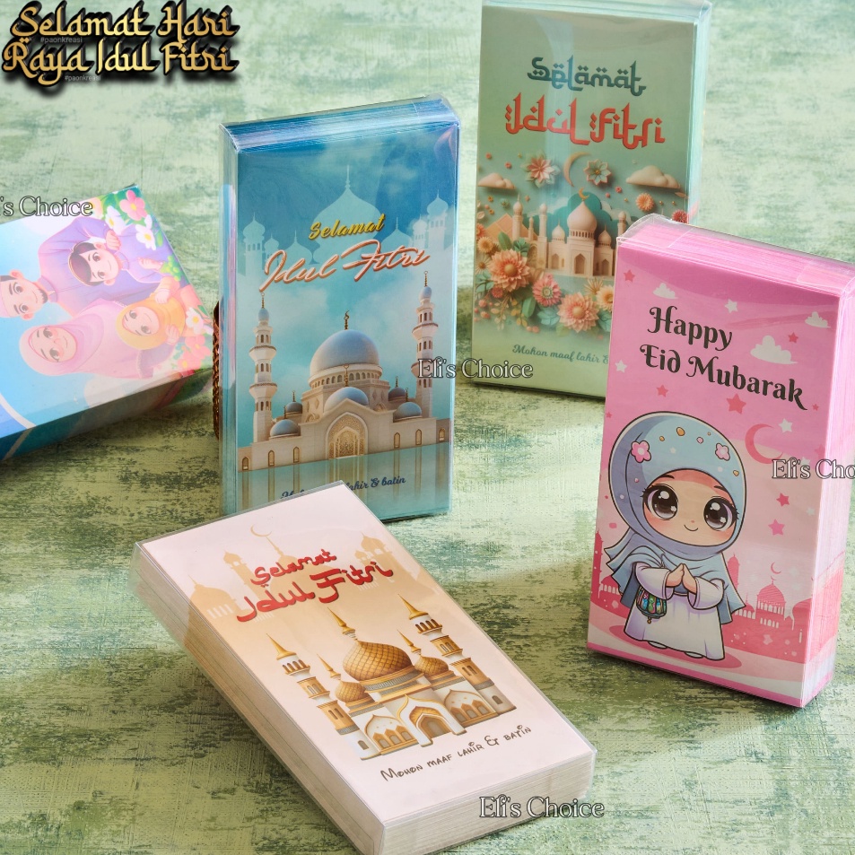 

Limited Amplop Lebaran Jumbo Panjang Isi 5 Lembar Angpao Besar Hari Raya Idul Fitri Kemasan Mika