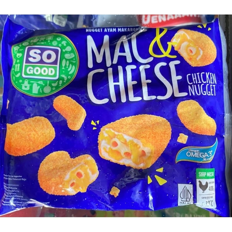 

naget sogood mac cheese 400gr/so good naget mac cheese l