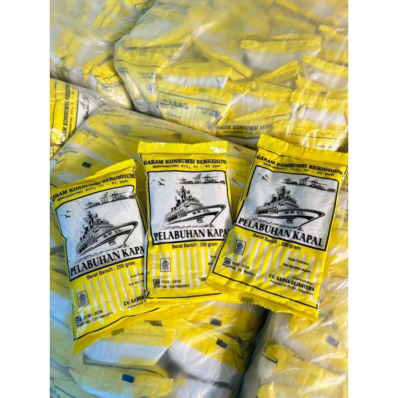 

Garam Cap Pelabuhan Kapal 250 gr x 6 Pcs