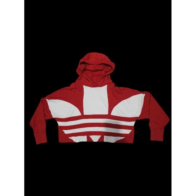 preloved hoodie adidas size L crop