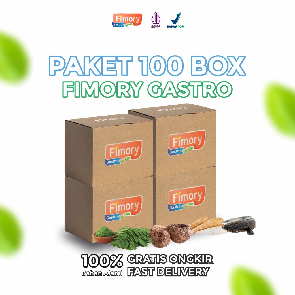 

100 Box Fimory Gastro Ampuh Atasi Asam Lambung Gerd Dan Tukak Lambung Minuman Nutrisekal Umbi Garut