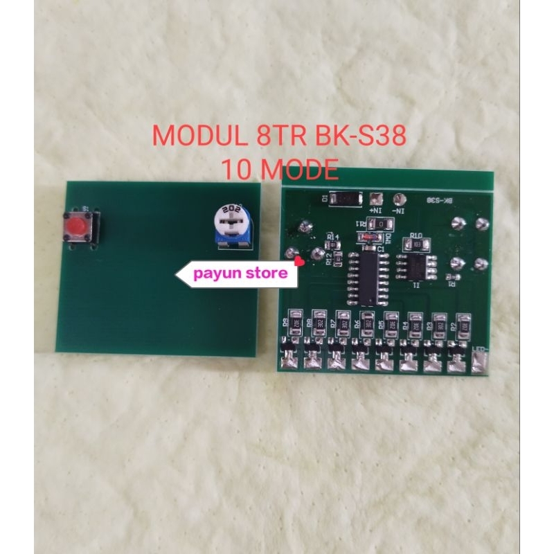 Modul Kit Lampu 8TR Automatis Dan Bisa Manual 10 Mode
