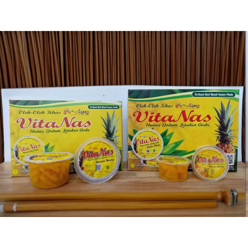 

Minuman Vitanas 150ml Varian 6-12 Cup - Minuman Cocktail Nanas Madu Oleh Oleh Khas Pemalang