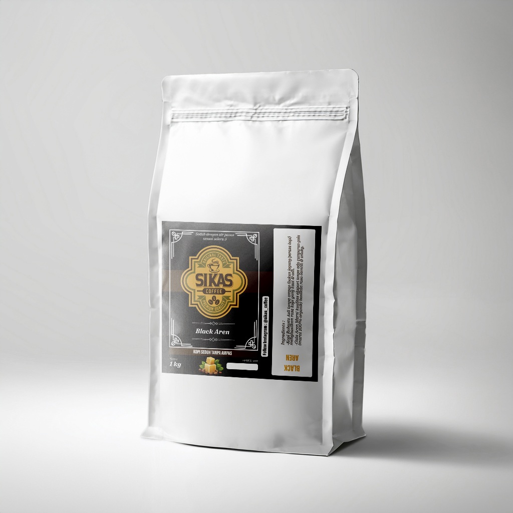 

Sikas Coffee Black Aren Bulking 1 Kg Kopi Instan tinggal seduh