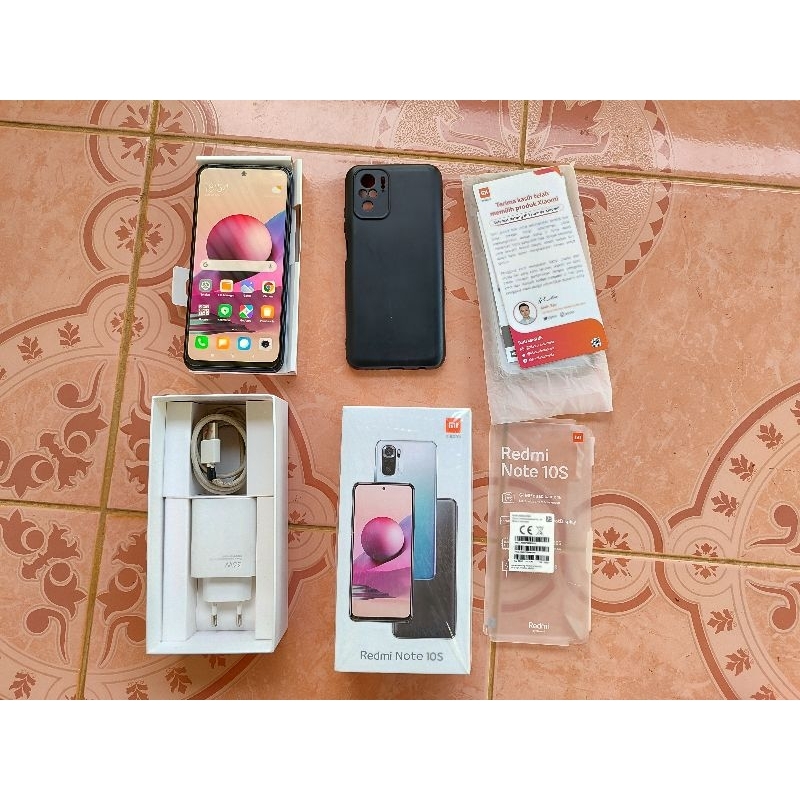 Redmi Note 10s 6/64 Seken Second Mulus Like New Fullset Original