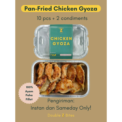 

Pan-Fried Chicken Gyoza | Gyoza Ayam Matang (10 pcs) by DoubleZBites