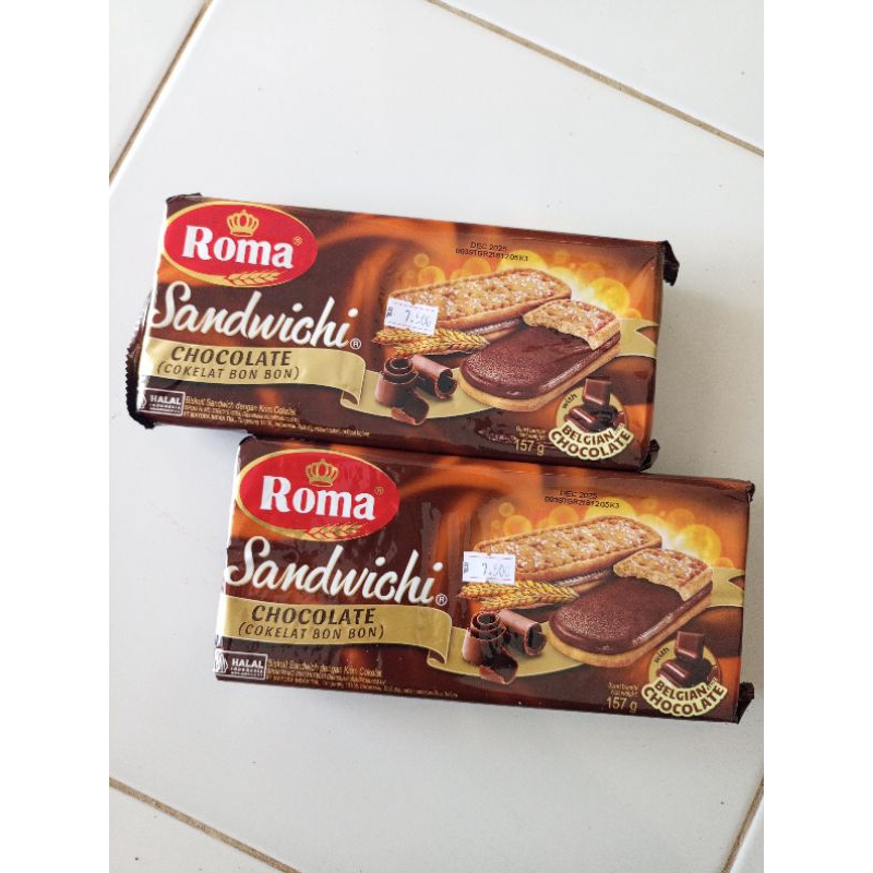 

Roma sandwich coklat 157g murah