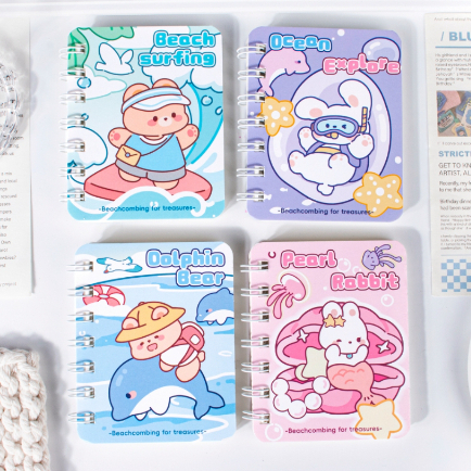

✨AWC✨ NOTEBOOK RING MOTIF ANIMASI / BUKU CATATAN POLOS / BUKU TULIS RING POLOS