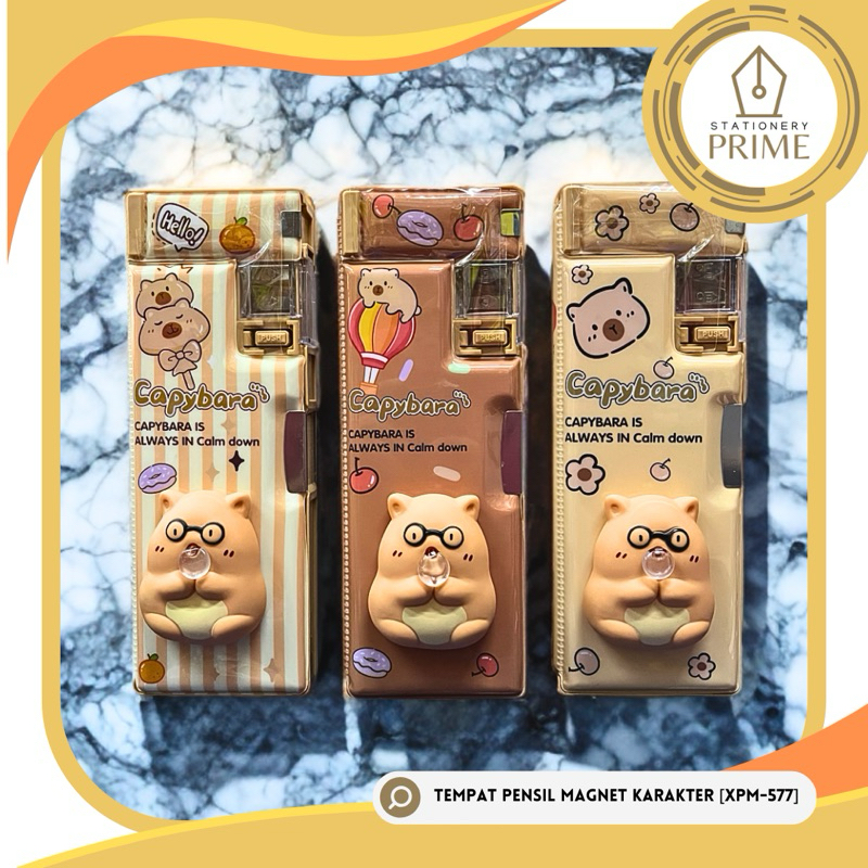 

Tempat Pensil / Kotak Pensil / Pencil Case Anak Sekolah Magnet Karakter Kartun Squishy Premium Capybara Unicorn Dino Bear Gelembung Udara / Mata Timbul / Mata Melotot [XPM-565 / XPM-577]