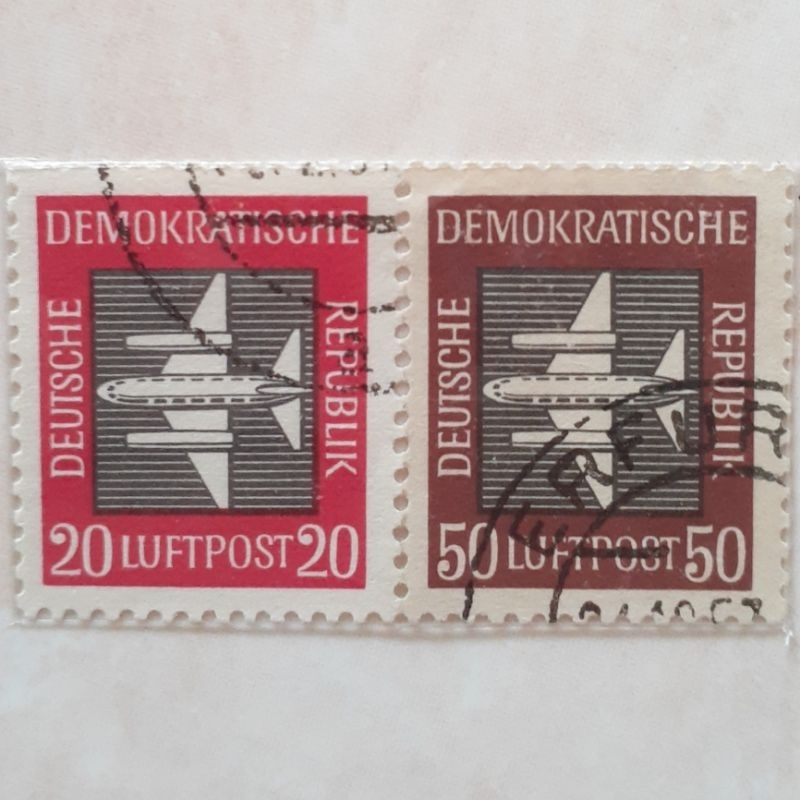 

Perangko Jerman Stylised Aeroplane Tahun 1957 set - 2pcs