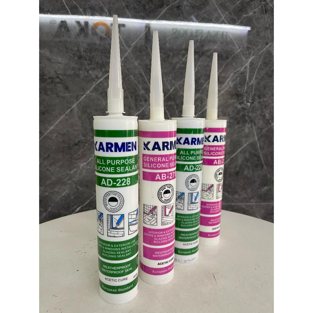 lem kaca silicone sealant KARMEN 300ml